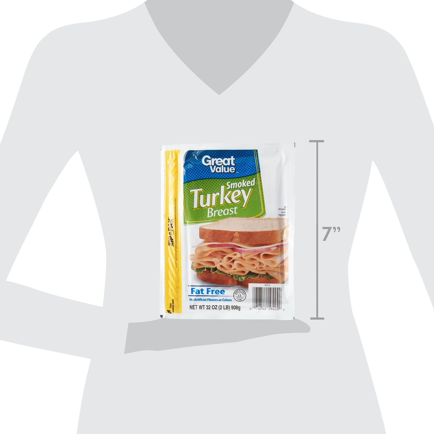 Great Value Fat-Free Smoked Turkey Breast, 32 oz