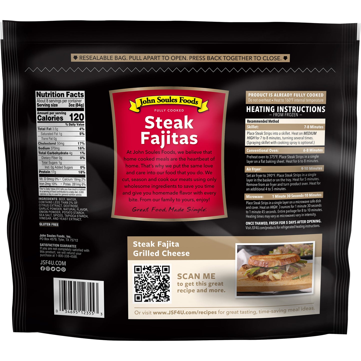 John Soules Beef Steak Fajitas Strips, 24oz