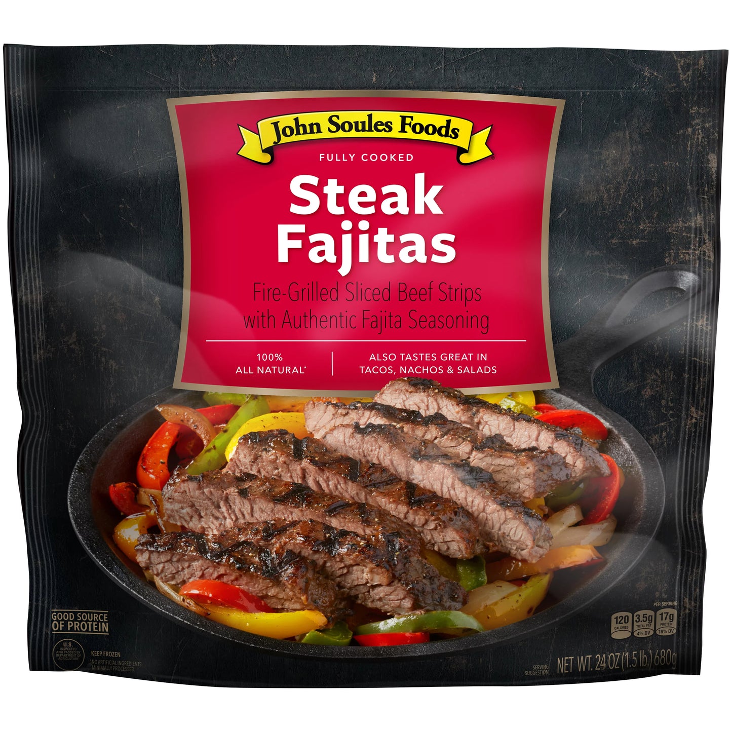 John Soules Beef Steak Fajitas Strips, 24oz
