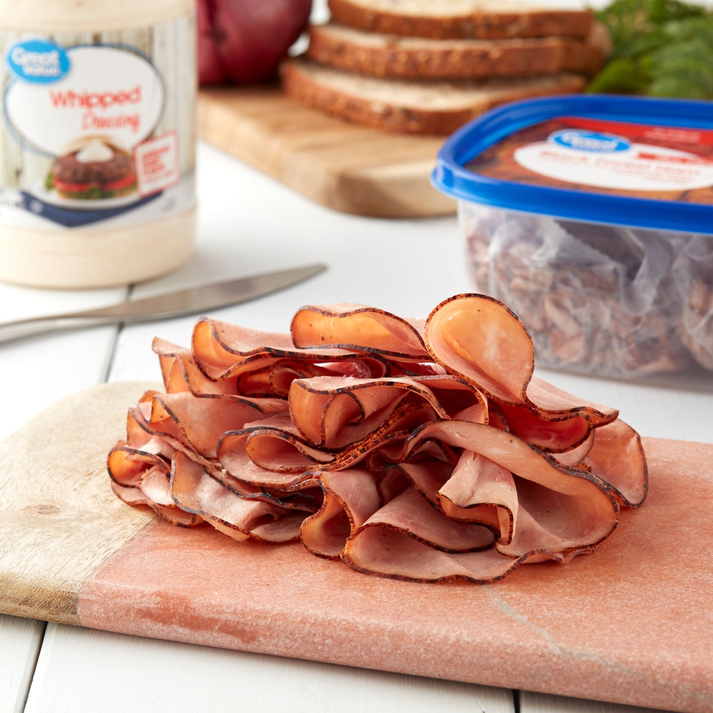 Great Value Thin Sliced Black Forest Ham Family Pack, 8 oz, 2 Ct