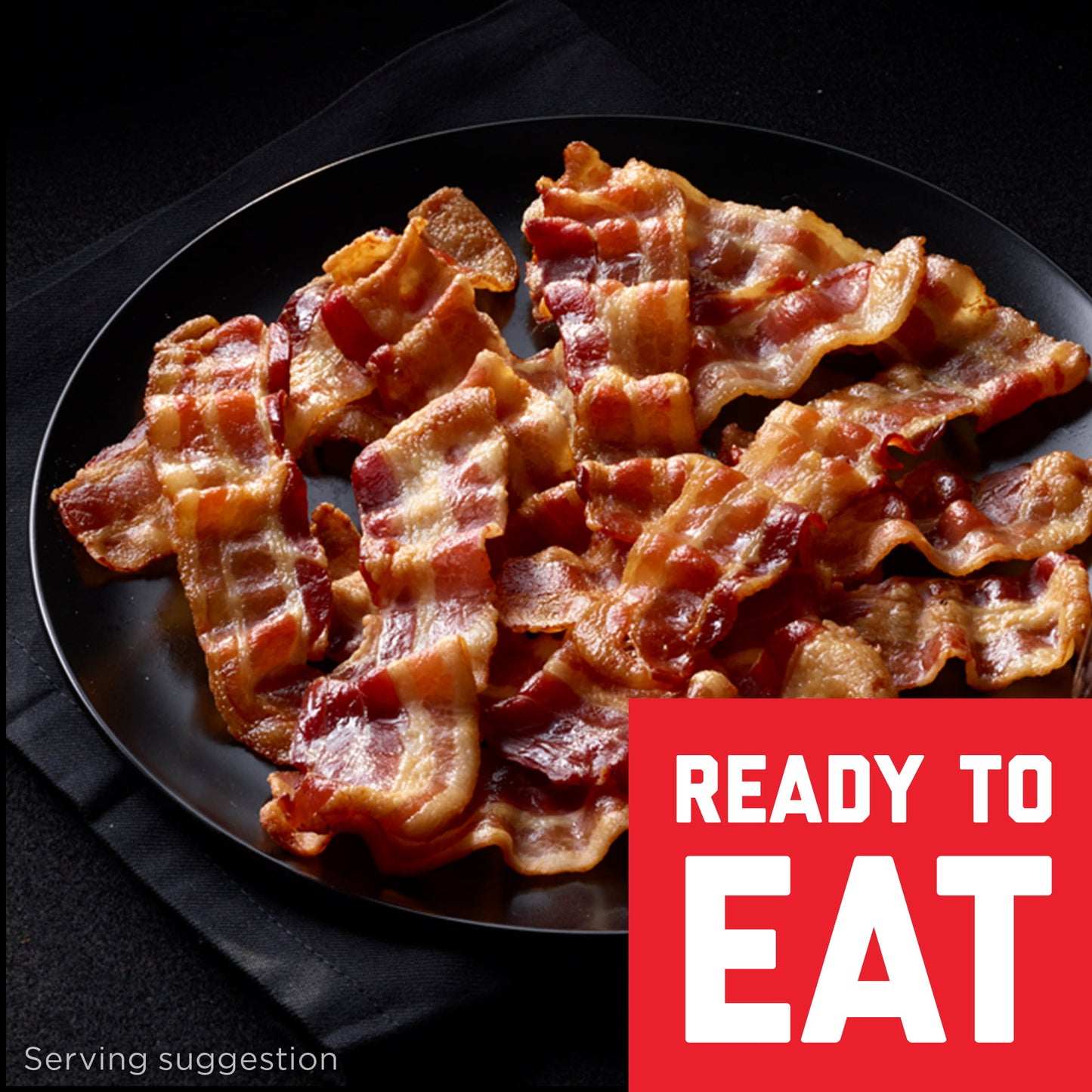 Hormel Black Label, Fully Cooked Pork Bacon, Family Pack, 7.56 oz