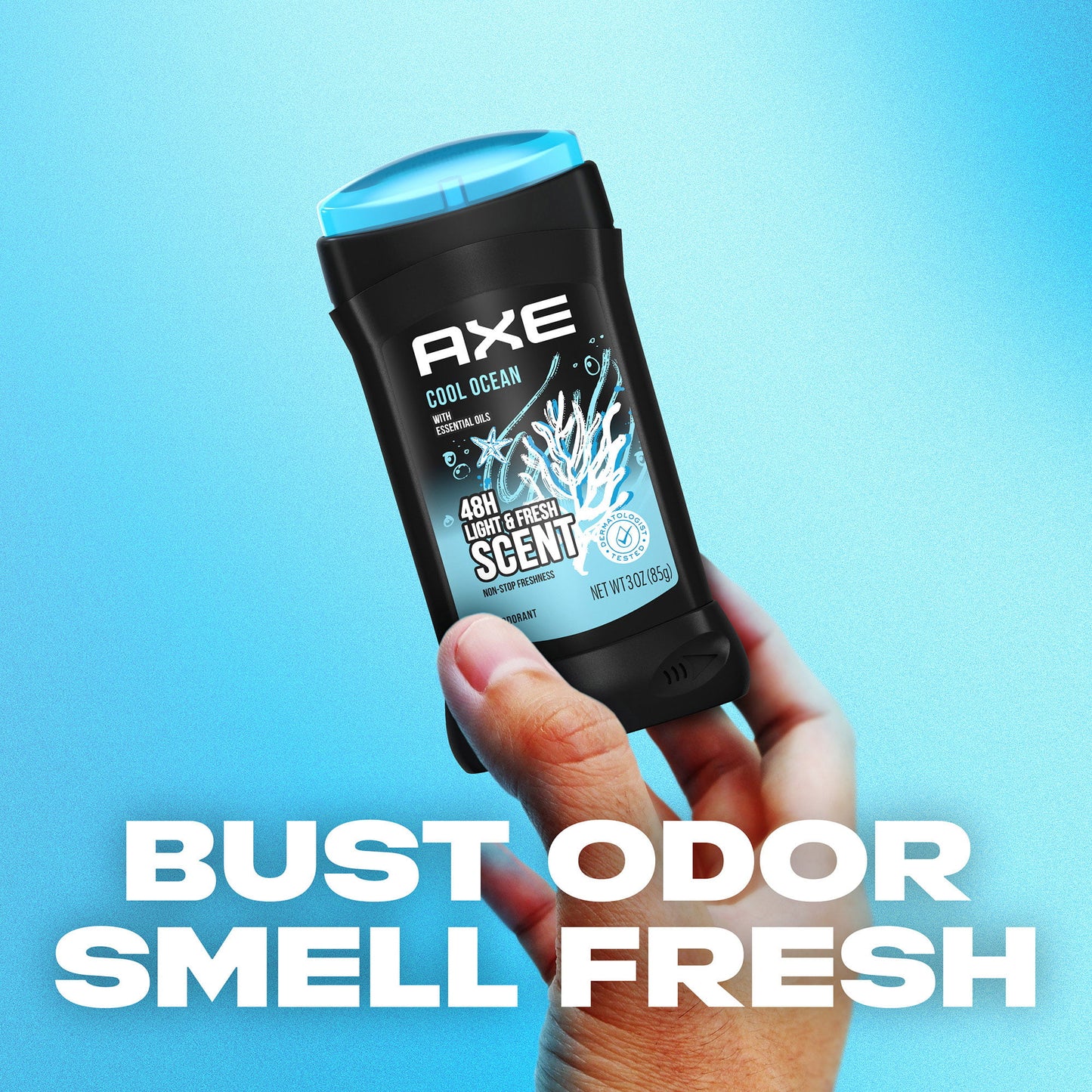 Axe Cool Ocean Light Fresh Scents Deodorant 3 Oz