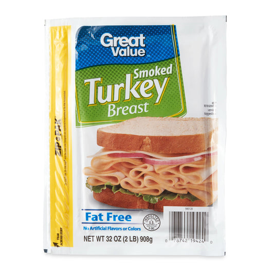 Great Value Fat-Free Smoked Turkey Breast, 32 oz