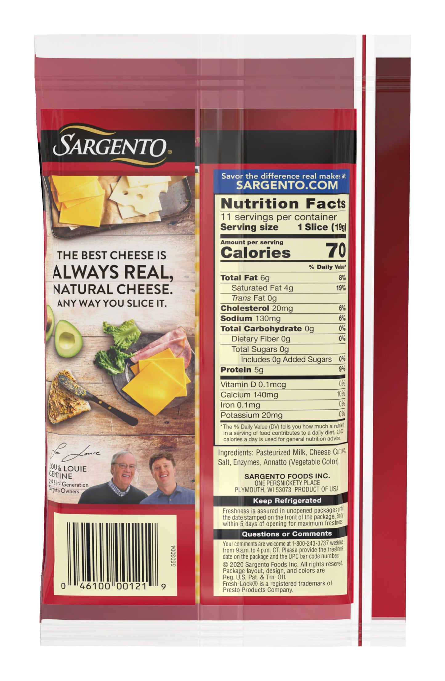 Sargento® Sliced Colby-Jack Natural Cheese, 11 slices