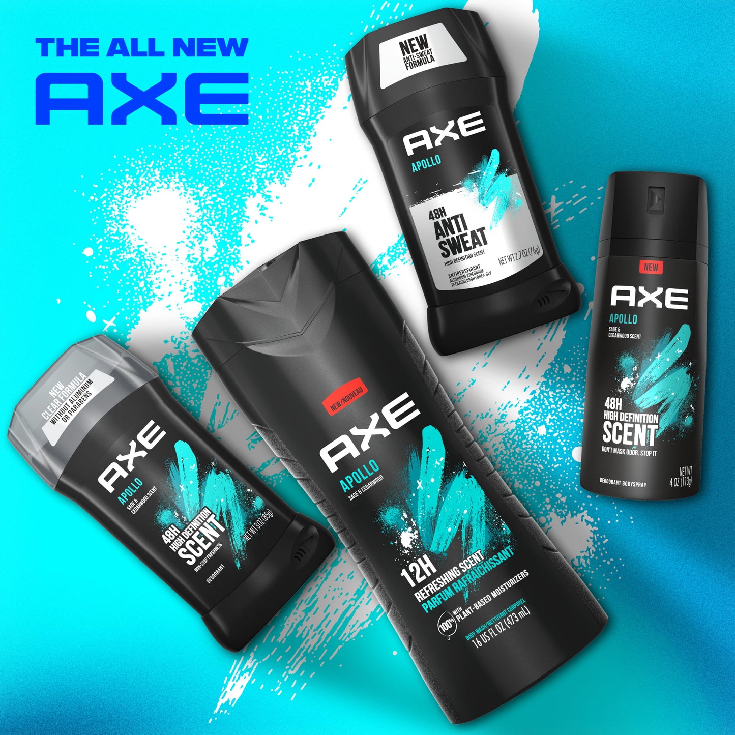 AXE Dual Action Deodorant Stick Apollo 3.0 oz