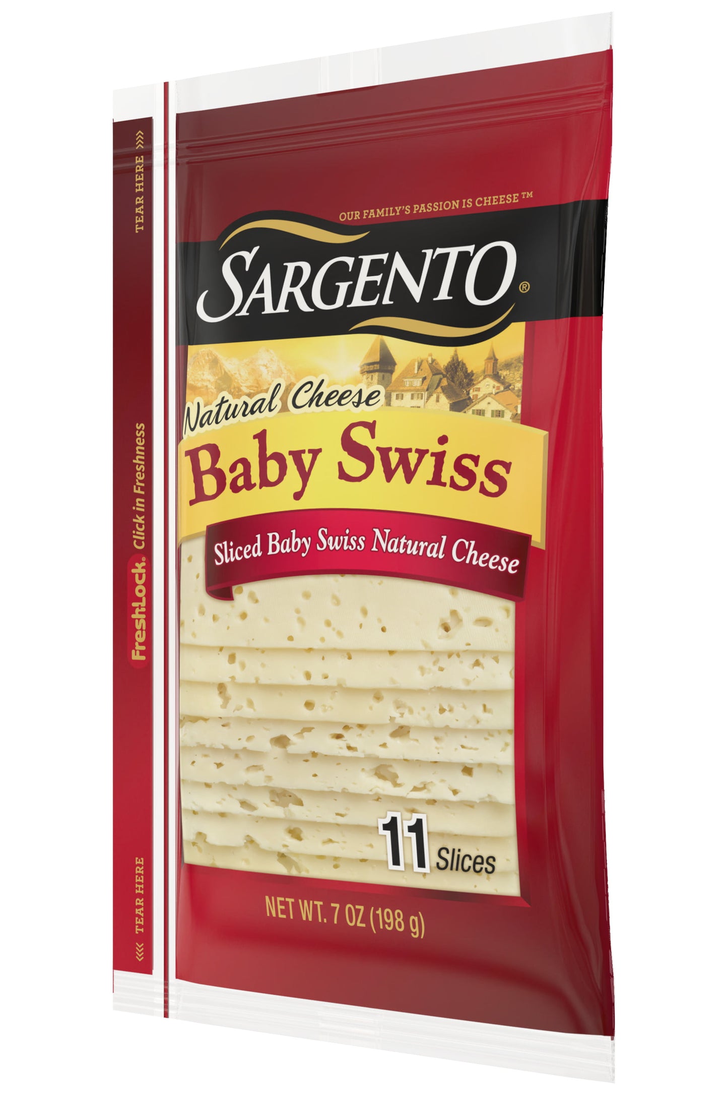 Sargento® Sliced Baby Swiss Natural Cheese, 11 slices