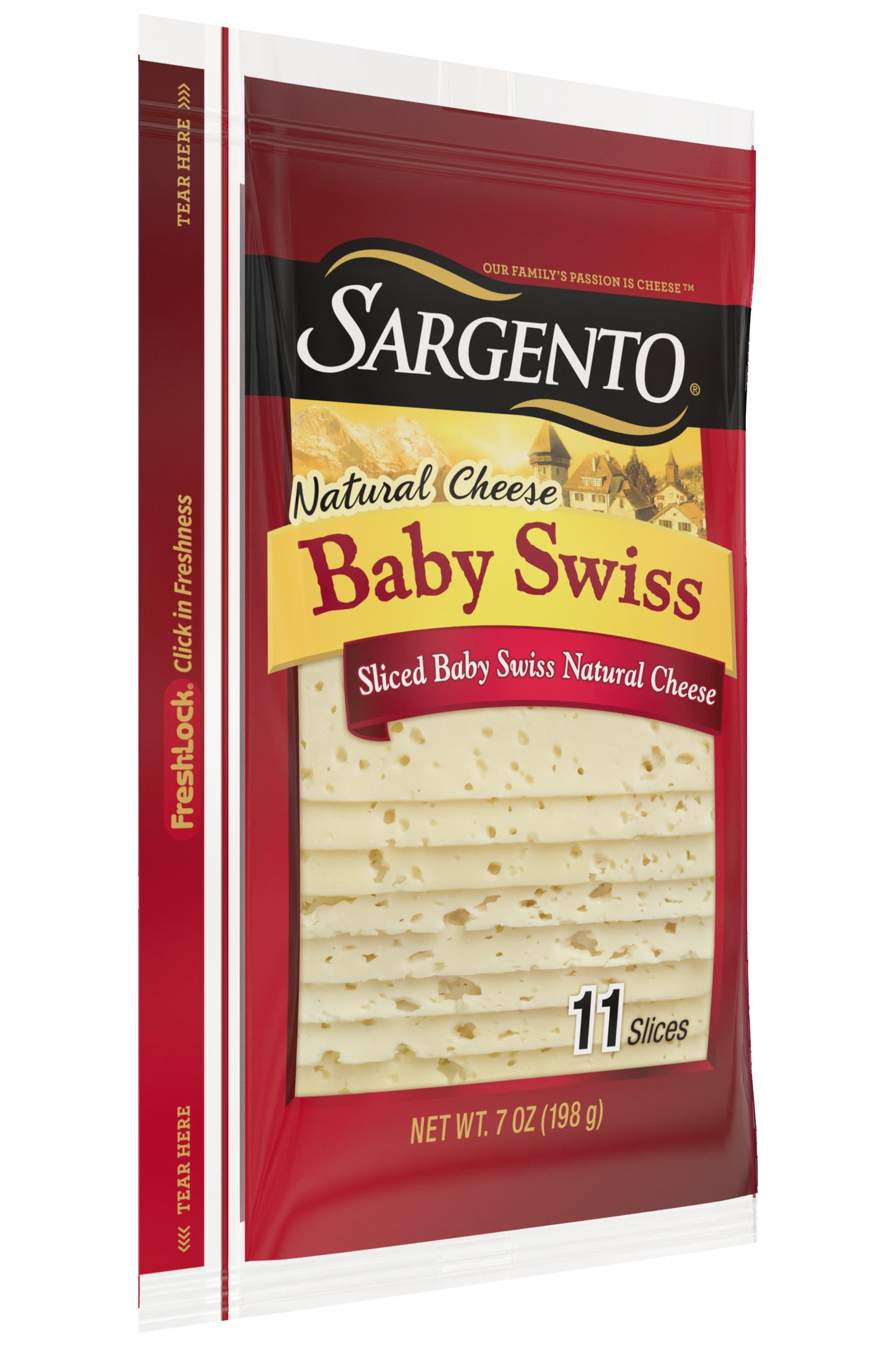 Sargento® Sliced Baby Swiss Natural Cheese, 11 slices