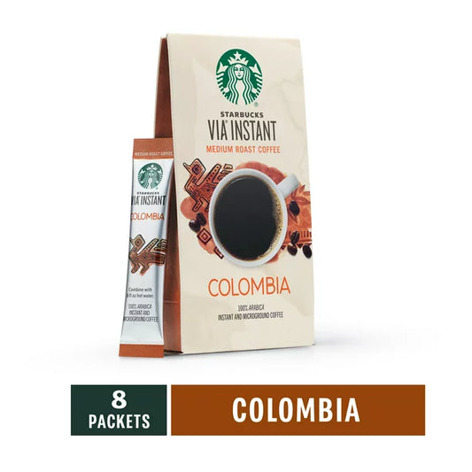 Starbucks Via, Medium Roast Instant Coffee Packets, 8 Count