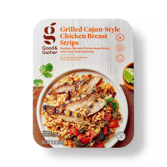 Cajun Seasoned Grilled Chicken Breast Strips - 12oz - Good & Gather™