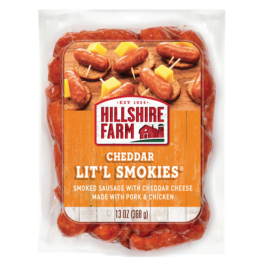 Hillshire Farm Cheddar Lit'l Smokies Smoked Sausage, 13 oz