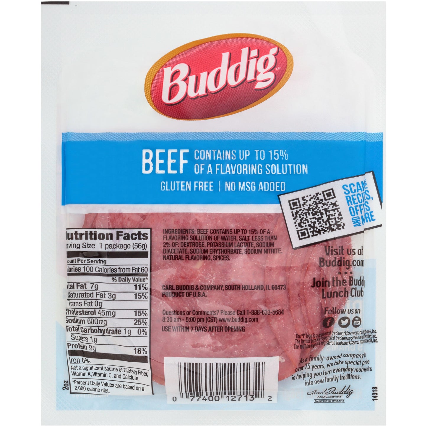 Buddig Beef, 2 oz