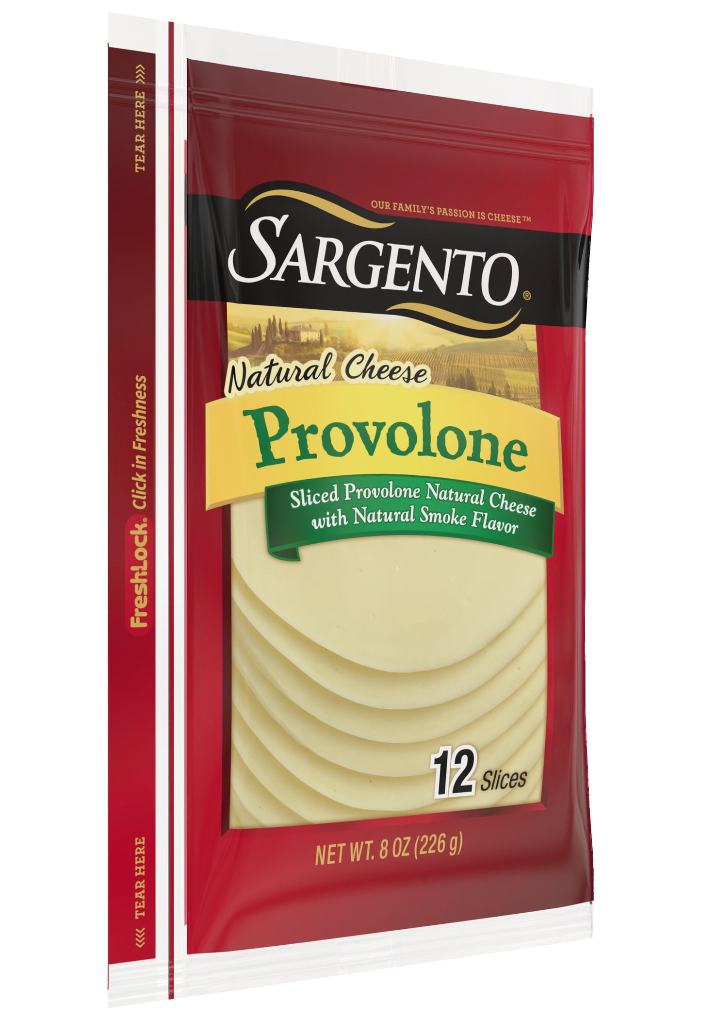 Sargento® Sliced Provolone Natural Cheese with Natural Smoke Flavor, 12 slices