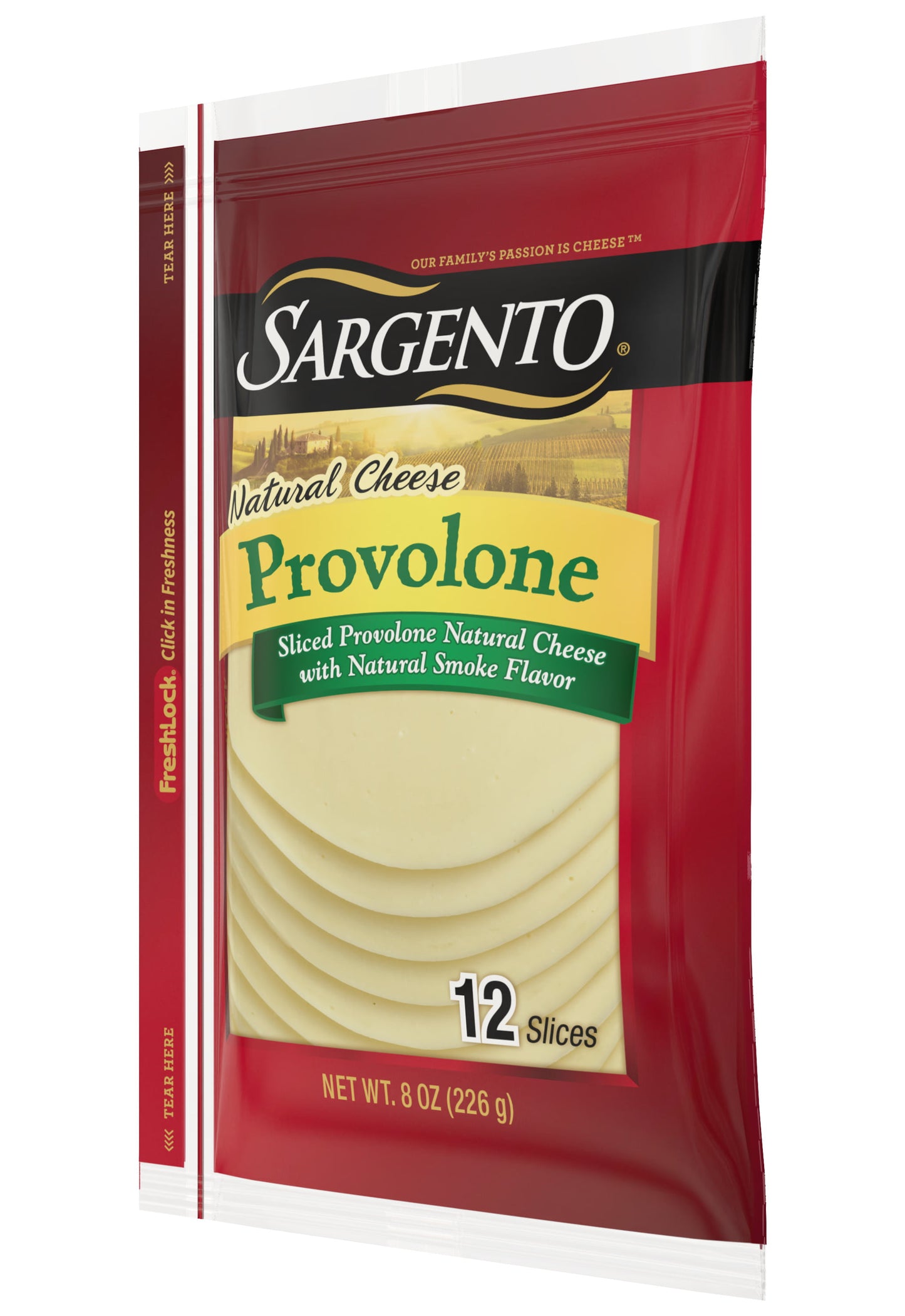 Sargento® Sliced Provolone Natural Cheese with Natural Smoke Flavor, 12 slices