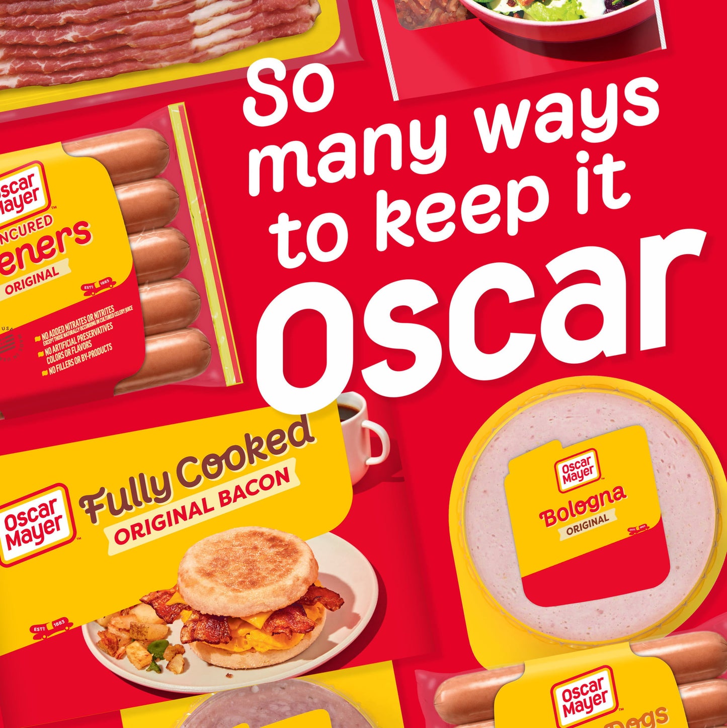 Oscar Mayer Fully Cooked Original Bacon, 2.52 oz Box