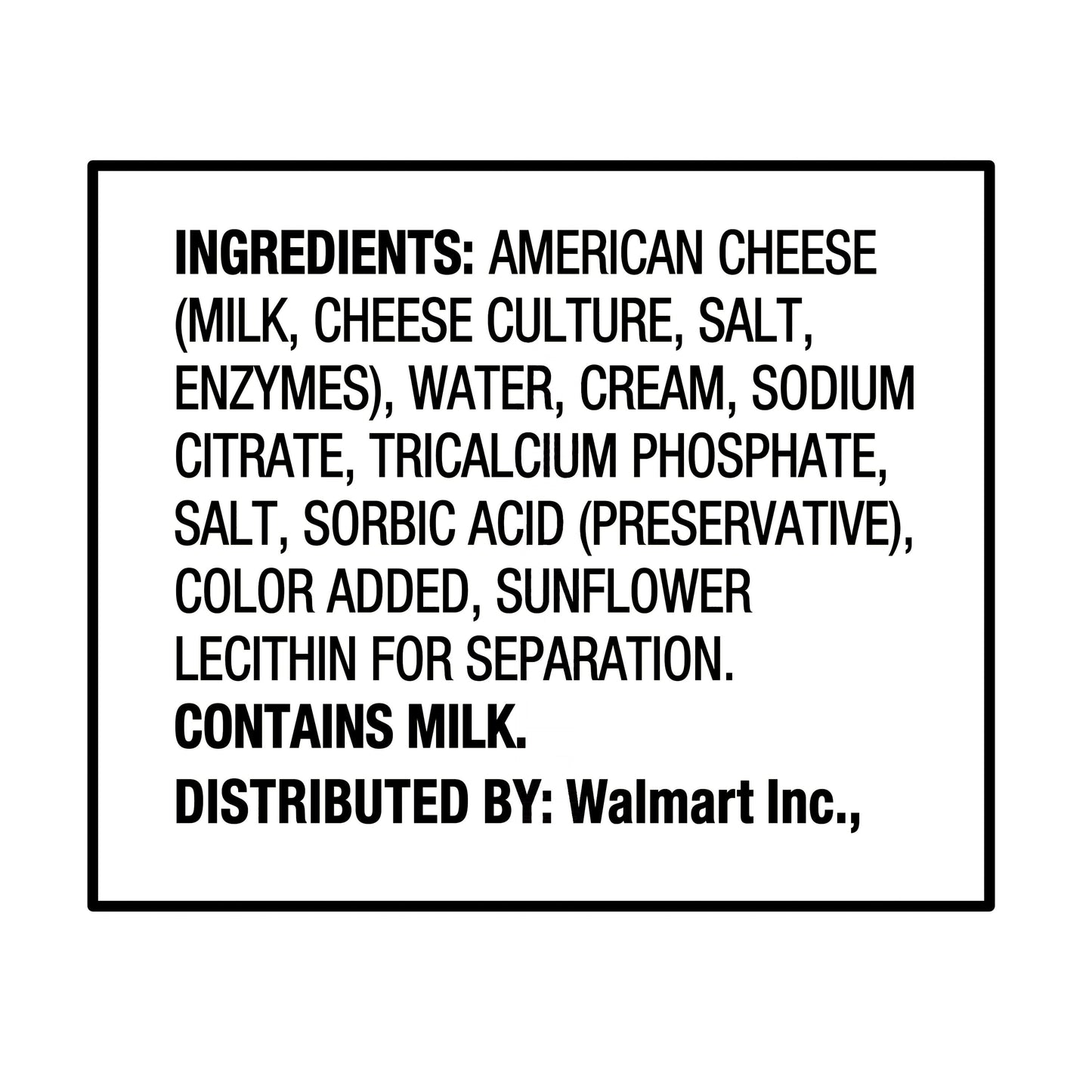 Great Value Deluxe White American Pasteurized Process Cheese Slices, 16 oz, 24 Count