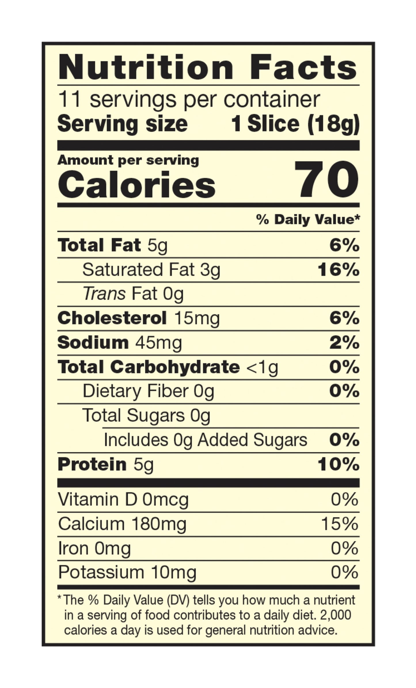 Sargento® Sliced Baby Swiss Natural Cheese, 11 slices