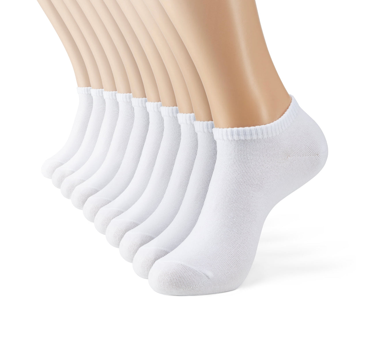 Woman's Cotton No Show Socks 5 Pairs