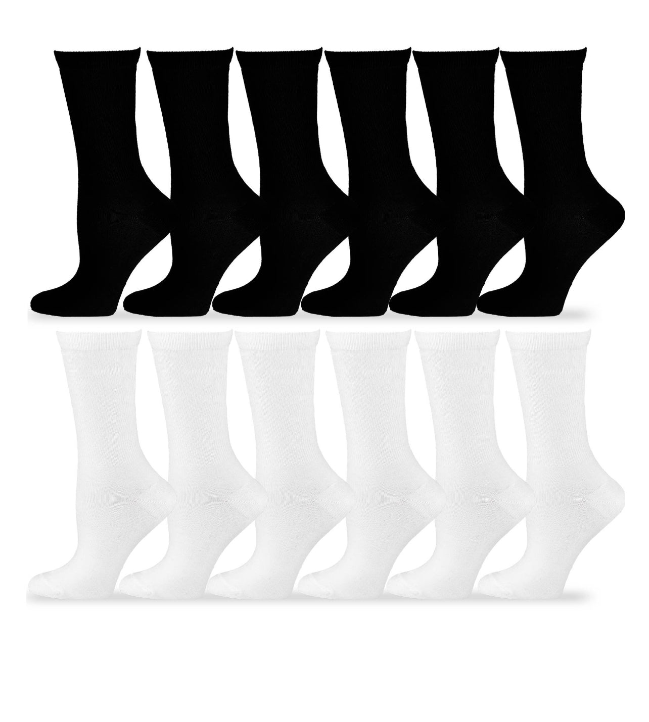 Woman's Cotton Crew Socks 5 Pairs