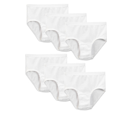 6 pack white panties
