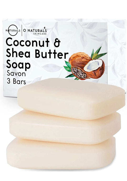 3-Pack Organic Coconut & Shea Butter Soap Bar
