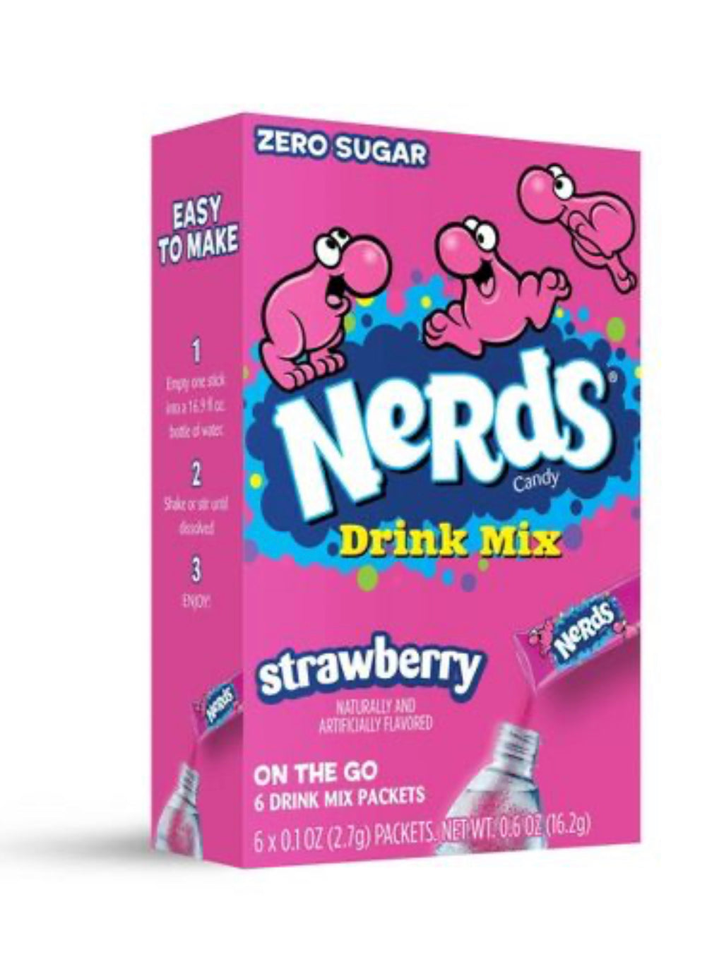 Nerds Drink Mix - (add to 16.9oz water) Strawberry