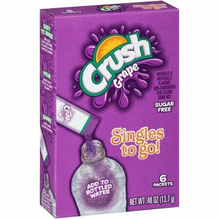 Crush 6ct - sugar free (add to 16.9oz water) Grape