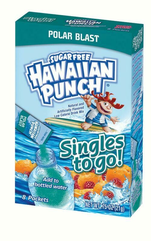 Hawaiian Punch Singles-to-Go (add to 16.9oz water) Polar Blast