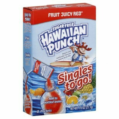 Hawaiian Punch Singles-to-Go (add to 16.9oz water) Fruit Juicy Red