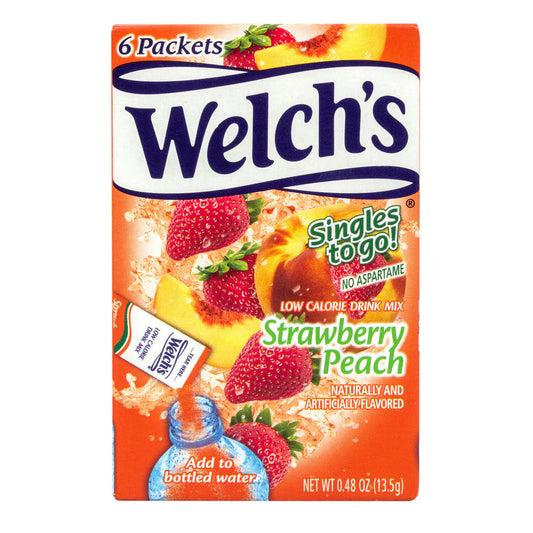 Welch's 6ct - (add to 16.9oz water) Strawberry Peach