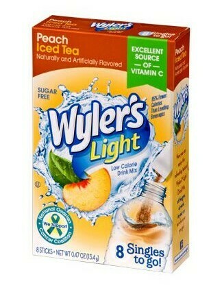 Wyler's Light 8ct - (add to 16.9oz water) Peach Tea