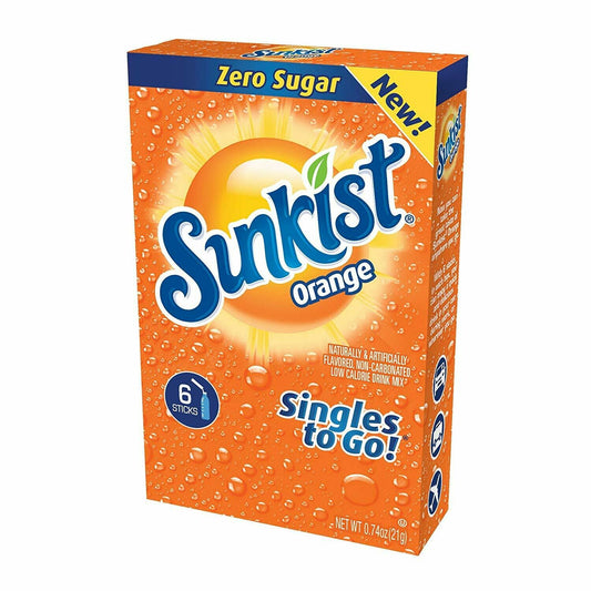 Sunkist Singles to Go! 6ct (add to 16.9oz water) Orange