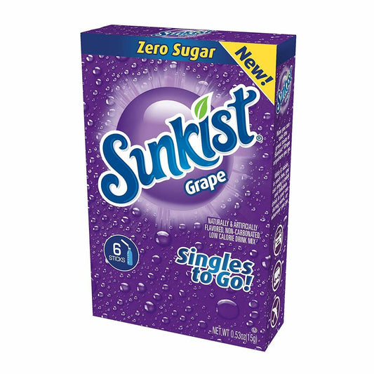 Sunkist Singles to Go! 6ct (add to 16.9oz water) Grape