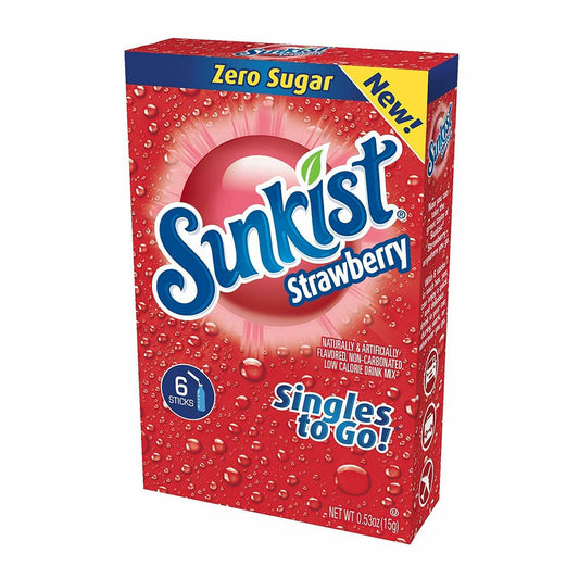 Sunkist Singles to Go! 6ct (add to 16.9oz water) Strawberry