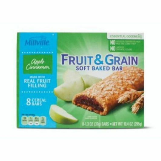 Cereal Bars Apple Cinnamon Fruit and Grain 8ct