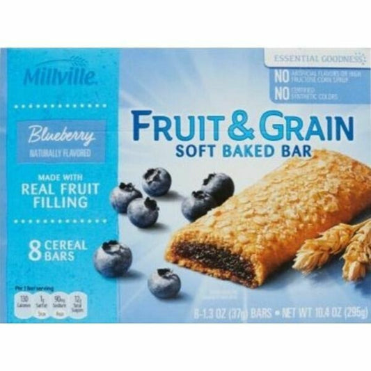 Cereal Bars Blueberry Fruit and Grain 8ct