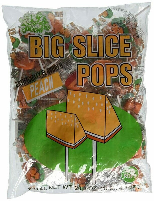 Slice Pops Suckers 48ct Peach