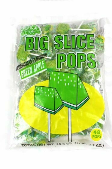 Slice Pops Suckers 48ct Green Apple