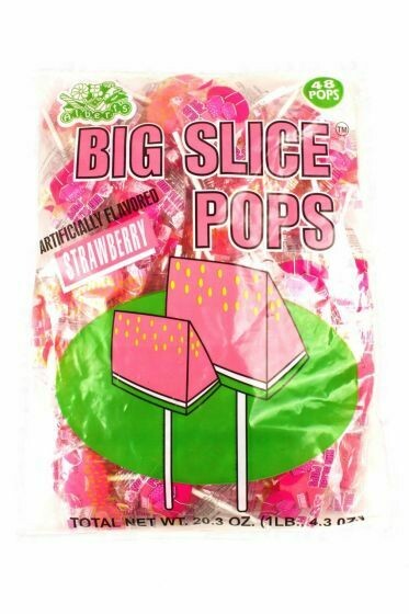 Slice Pops Suckers 48ct Strawberry