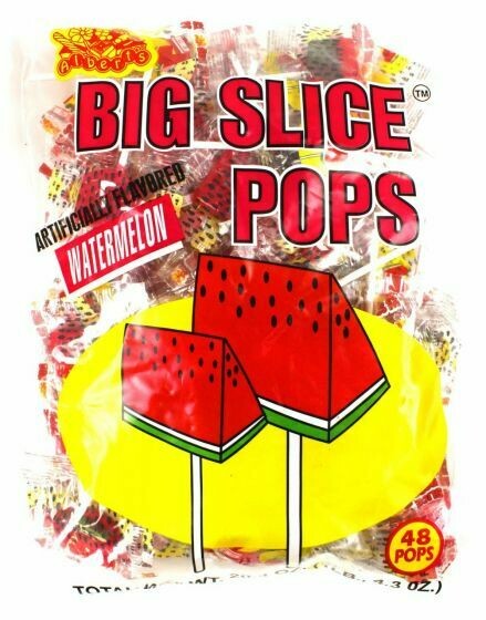 Slice Pops Suckers 48ct Watermelon