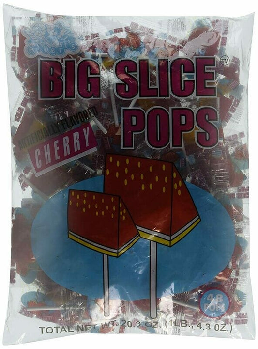 Slice Pops Suckers 48ct Cherry