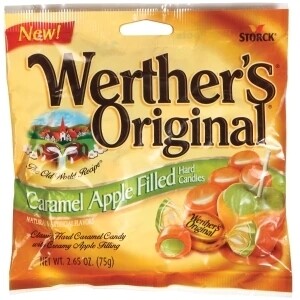 Werther's Original Peg Bags - Caramel Apple Filled Hard Candies