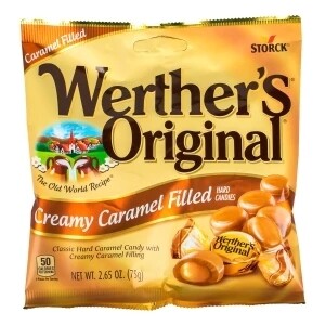 Werther's Original Peg Bags - Creamy Caramel Filled Hard Candies