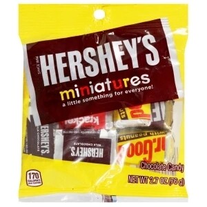 Peg Bags Hershey's Miniatures