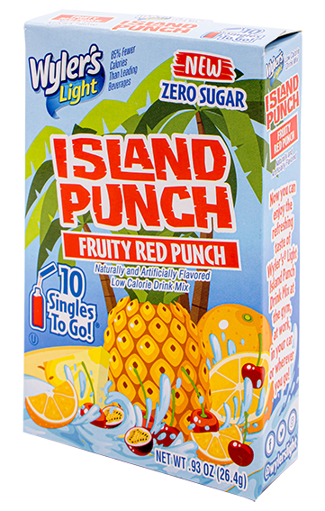 Wyler's Light 10ct - (add to 16.9oz water) Island Punch Fruity Red Punch