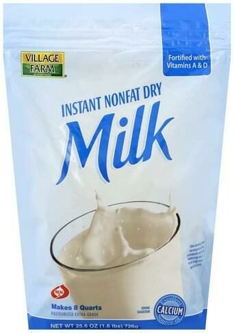 Nonfat Dry Milk -Village Farm Instant (makes 8 quarts)