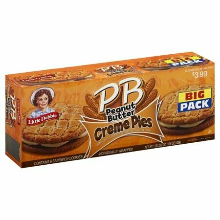 Little Debbies - Peanut Butter Crème Pies Big Pack 6ct