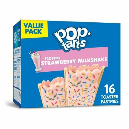 Pop Tarts 16ct Value Pack Frosted Strawberry Milkshake