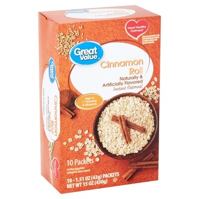 Generic Oatmeal 10ct Cinnamon Roll