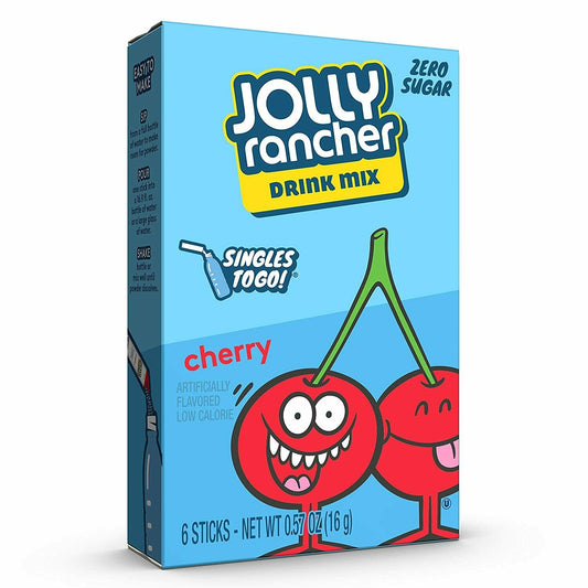 Jolly Rancher 6ct - (add to 16.9oz water) Cherry