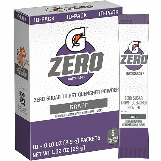 Gatorade G Zero 10ct Grape